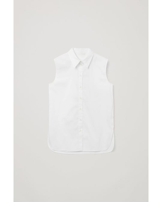 COS Sleeveless Shirt White