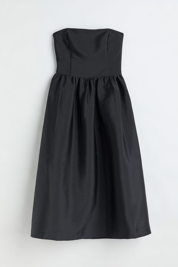 H&M Strapless Dress Black
