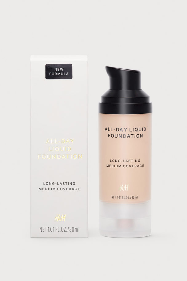 H&M All-Day Flüssige Foundation Light Porcelain