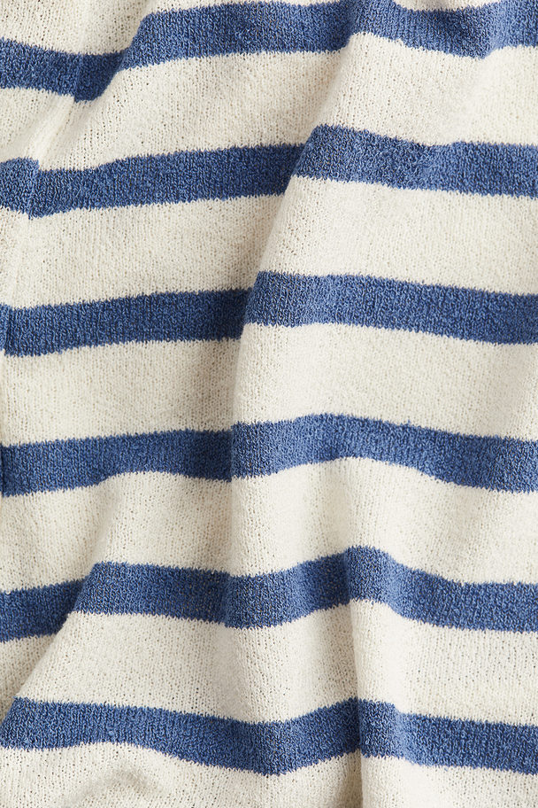 H&M Jersey Shorts White/blue Striped
