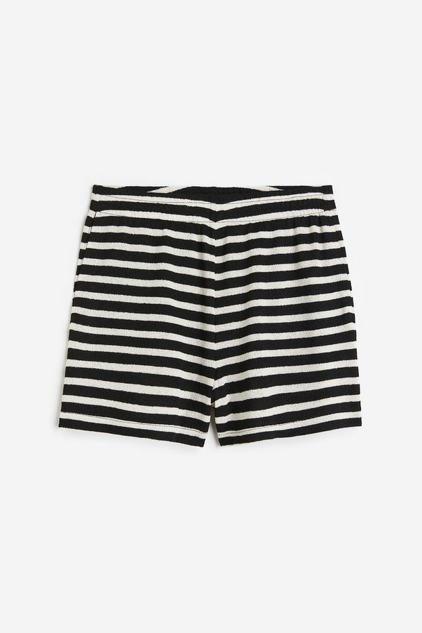 H&M Shorts I Jersey Sort/stribet