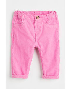 Twill Trousers Pink