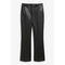 Faux Leather Trousers Black