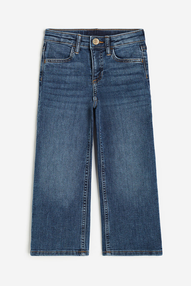 H&M Superstretch Wide Leg Jeans Denim Blue