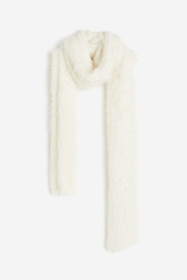 H&M Fluffy Sjaal Roomwit