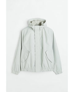 Water-repellent Cropped Jacket Light Grey