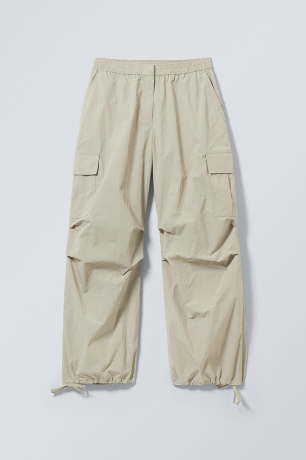 Weekday Nila Parachute Trousers Dusty Mole