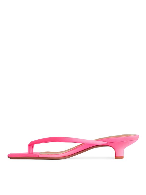 ARKET Slip on-sandaler I Satin Pink