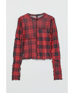 Mesh Top Red/checked