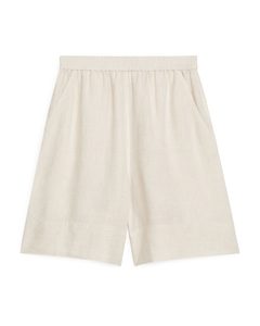 Linen Shorts Light Beige