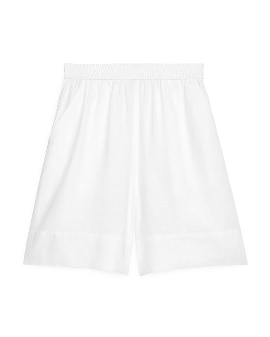 Arket Linen Shorts White