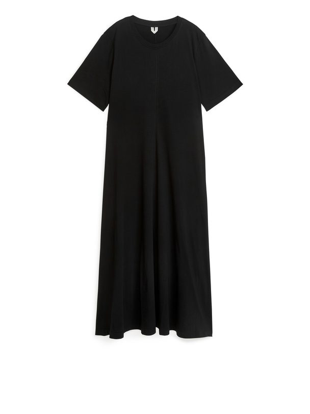 ARKET Maxi T-shirt Dress Black