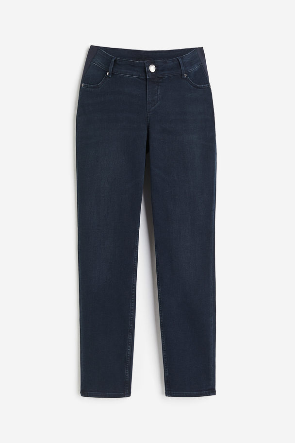 H&M Mama Slim Low Ankle Jeans Donkerblauw