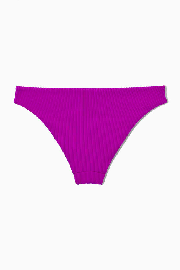 COS Classic Ribbed Bikini Briefs Purple