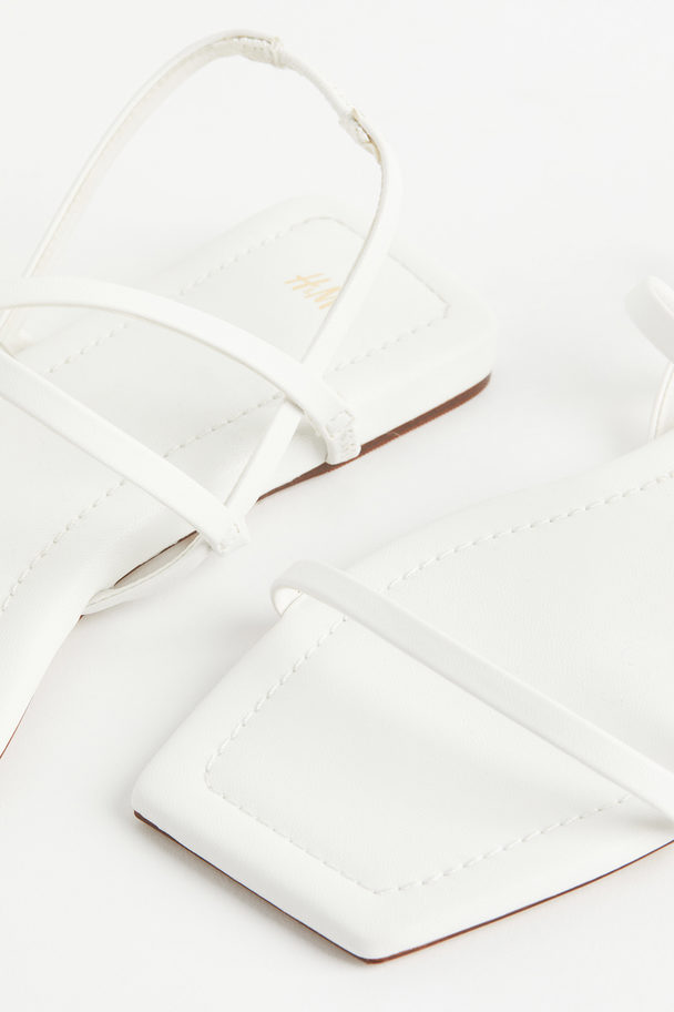 H&M Strappy Sandals White