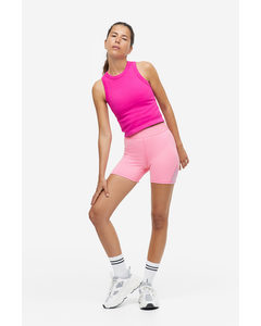 DryMove™ Sport-Hotpants mit Meshdetail Bubblegum-Rosa