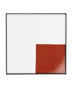 Quadratisches Holztablett von Serax Rot/Weiß