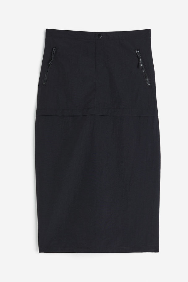 H&M Cargo Skirt Black
