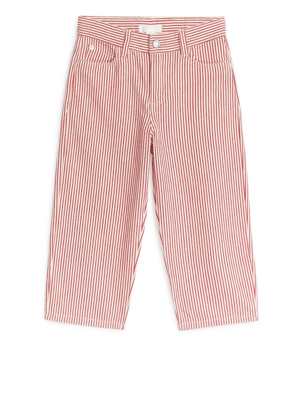ARKET Five-pocket Trousers White/red