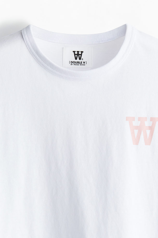 Double A by Wood Wood Mel Tirewall Ls T-shirt White