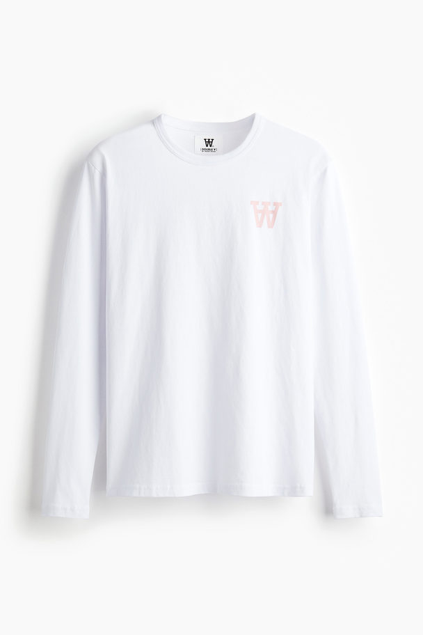 Double A by Wood Wood Mel Tirewall Ls T-shirt White