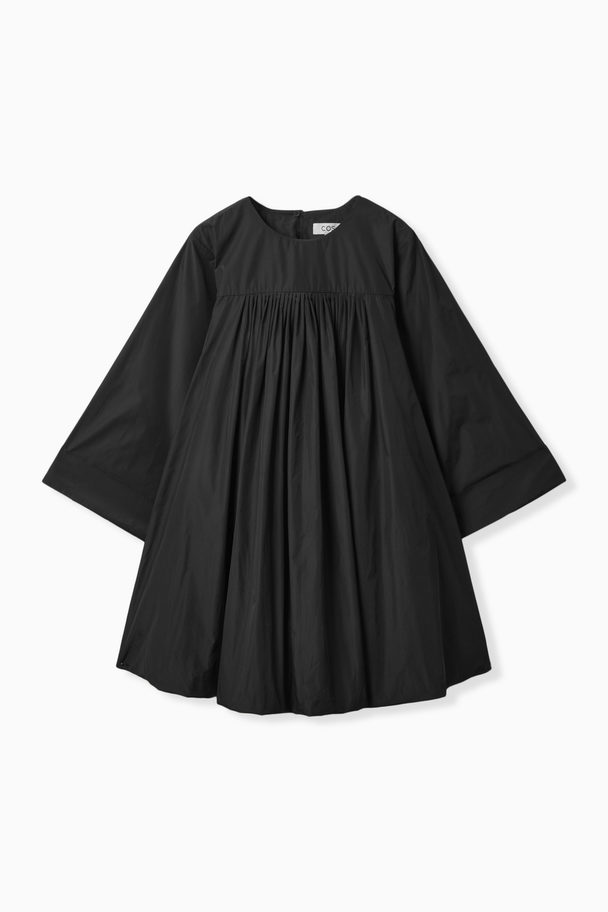 COS Voluminous A-line Mini Dress Black