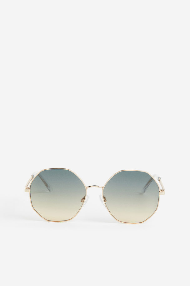 H&M Sonnenbrille mit schmalem Gestell Gelb