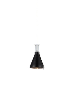 Hanglamp met ritssluiting 1L holder/chroom/zwart