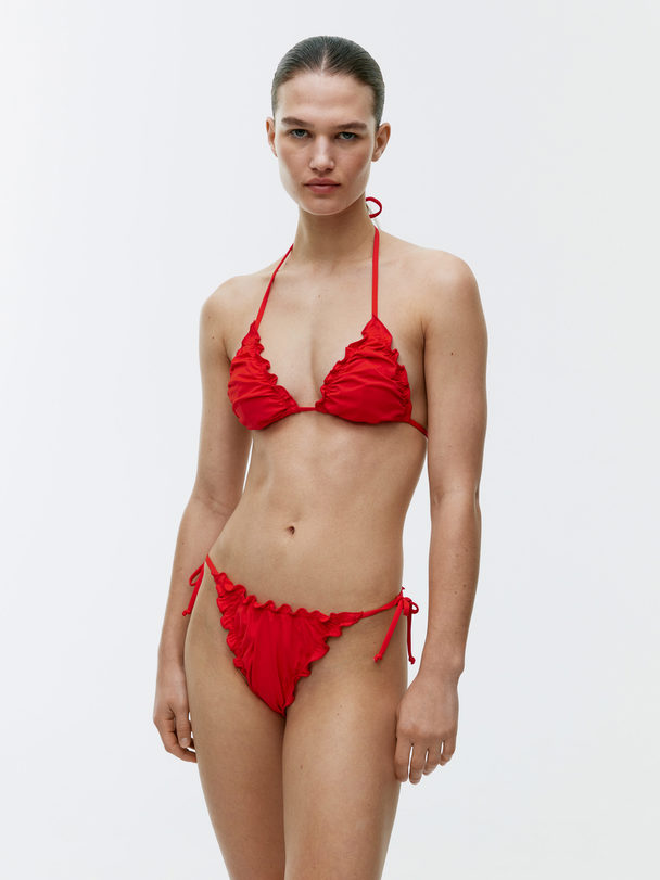 ARKET Babylock Bikini Top Red