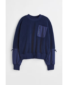 Teddy Sports Sweatshirt Navy Blue
