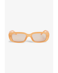 Oval Framed Yellow Sunglasses Yellow