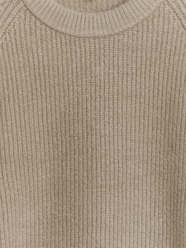 ARKET Rib-knit Crewneck Jumper Mole