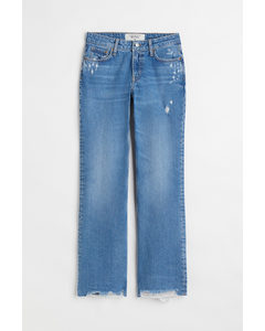 90s Flare Low Jeans Blau