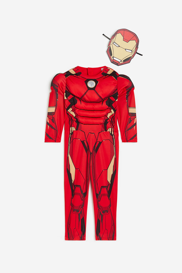 H&M Fancy Dress Costume Red/iron Man