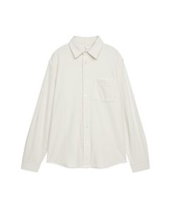 Cotton Towelling Shirt Off White