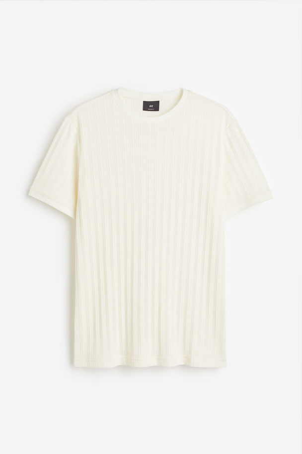 H&M Ajourgebreid T-shirt - Regular Fit Roomwit