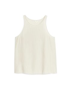 Woven Tank Top Off White