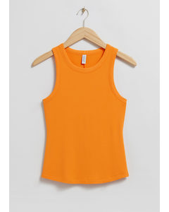 Fitted Tank Top Orange