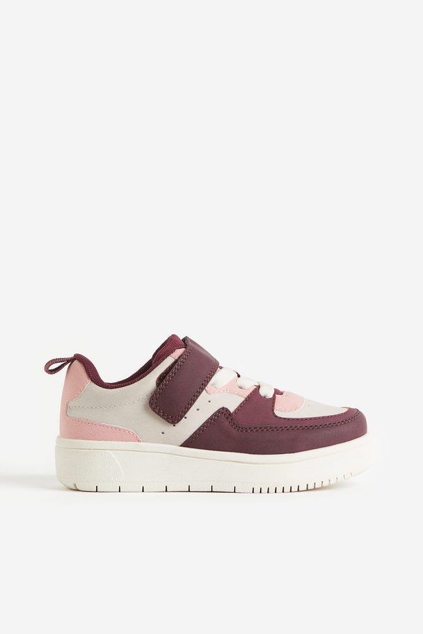 H&M Trainers Burgundy/block-coloured