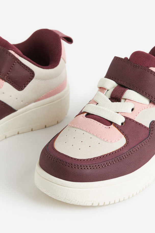 H&M Trainers Burgundy/block-coloured