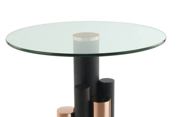 360Living SideTable Ontario 225 roségold / clear