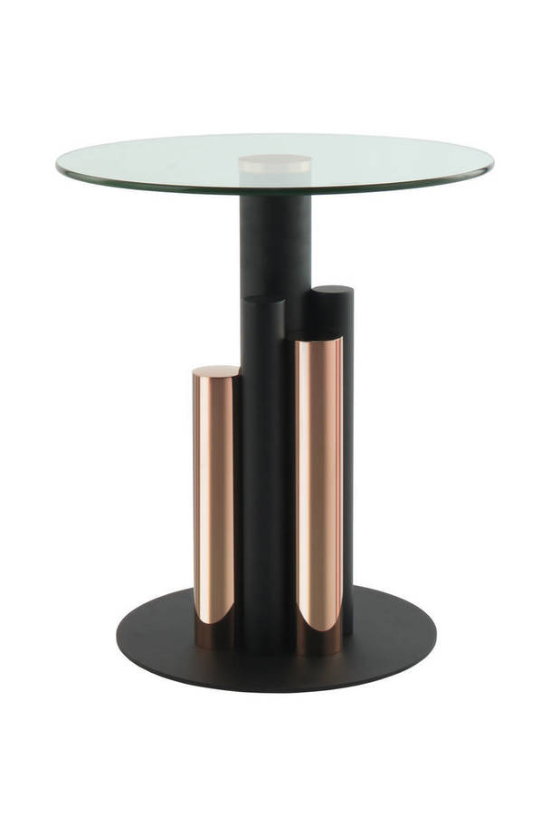 360Living SideTable Ontario 225 roségold / clear