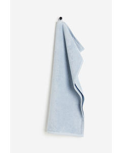 Handdoek Van Katoenen Badstof Lichtblauw
