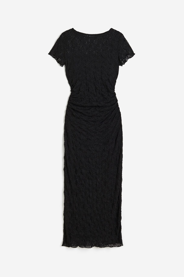 H&M Lace Bodycon Dress Black