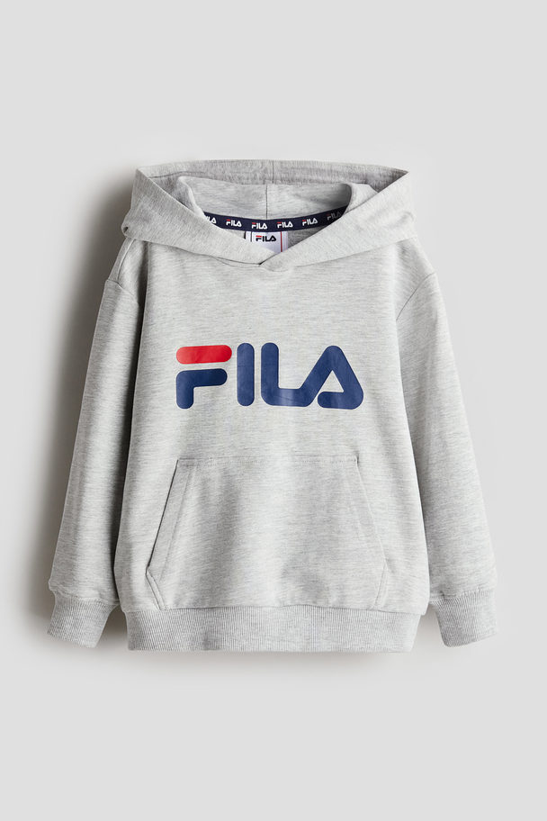 Fila Bajone Classic Logo Hoody Light Grey Melange