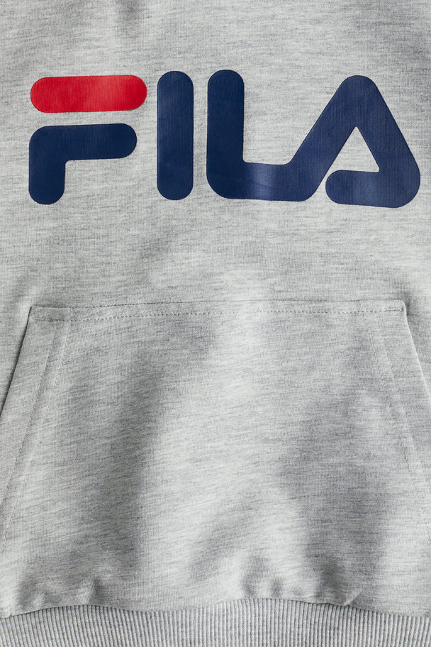 Fila Bajone Classic Logo Hoody Light Grey Melange