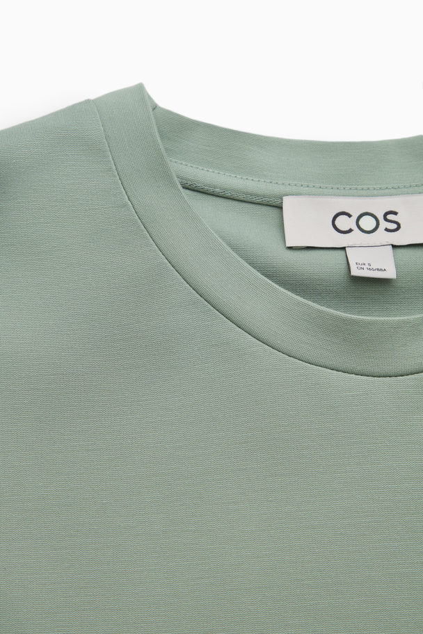 COS Puff-sleeve T-shirt Light Green