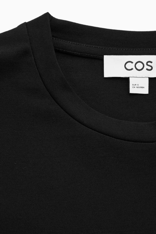 COS Puff-sleeve T-shirt Black