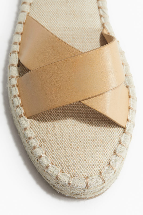 H&M Espadrille-sandalen Beige