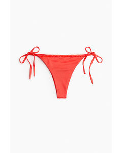 Tie-Tanga Bikinihose Orange/Glänzend